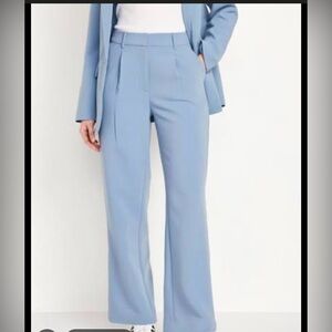 Old Navy Sky Blue Wide-Leg Tailored Trousers